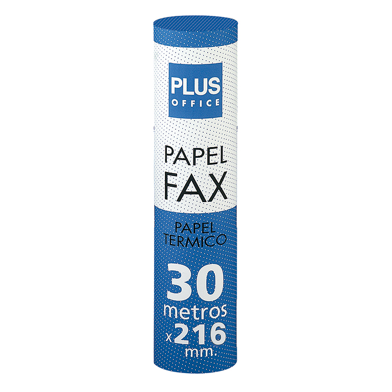 ROLLO PAPEL TÉRMICO FAX PLUS OFFICE 216MMX 30M