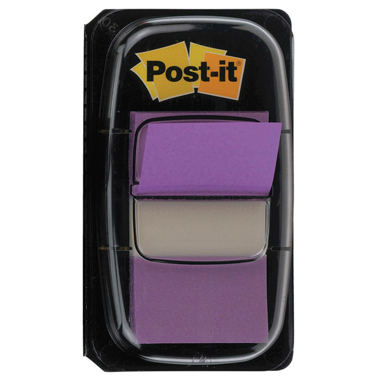 BANDERITAS SEPARADORAS AUTOADHESIVAS POST-IT 25,4MMX43MM DISPENSADOR LILA 50 UNIDADES