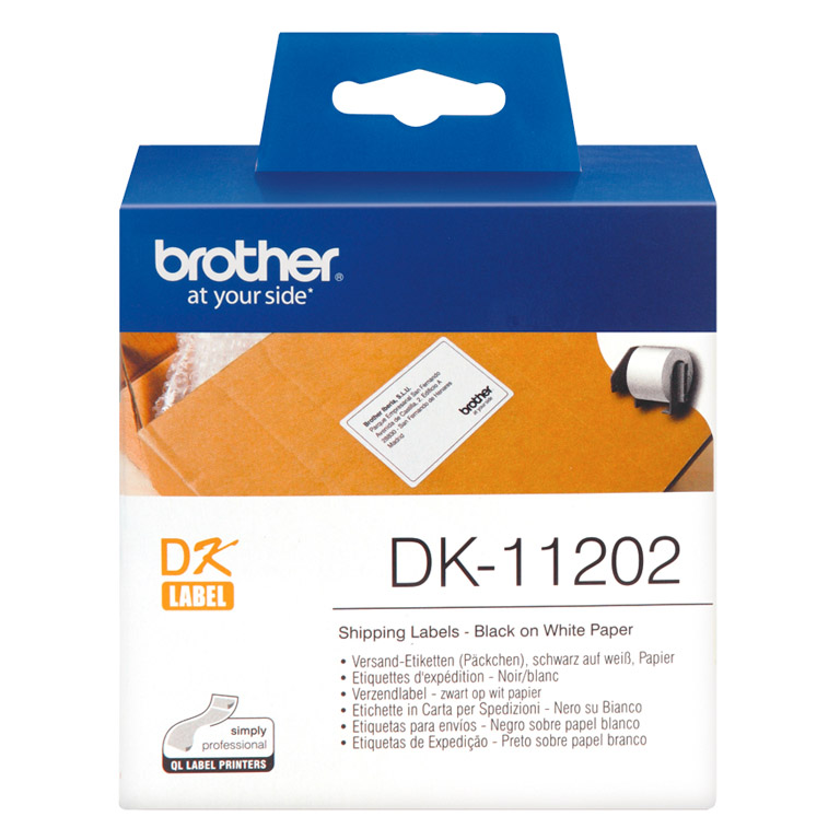 ETIQUETAS BROTHER DL11202 62X100 MM PARA ENVÍOS 300 UNIDADES