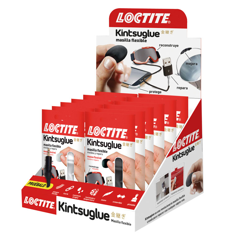 MASILLA REPARADORA LOCTITE KINTSUGLUE EXPOSITOR 12 SOBRES