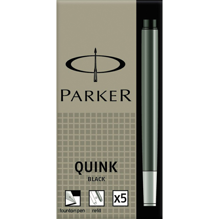 CARTUCHO PLUMA PARKER AZUL OSCURO 5 UNIDAD.