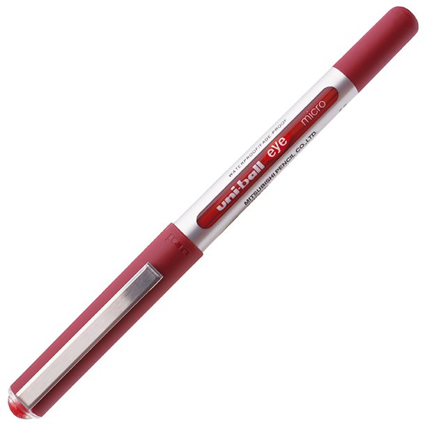 BOLÍGRAFO ROTULADOR CAPUCHÓN ROLLER UNI-BALL UB-150 EYE MICRO ROJO