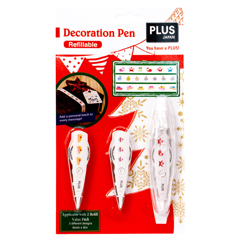 CINTA DECORATIVA PLUS DECO RUSH NAVIDAD + 2 RECAMBIOS