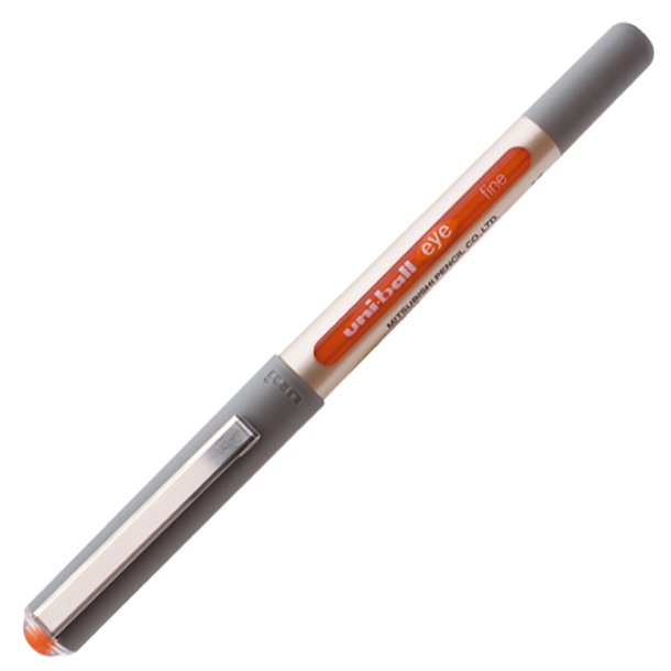 BOLÍGRAFO ROTULADOR CAPUCHÓN ROLLER UNI-BALL UB-157 EYE FINE NARANJA