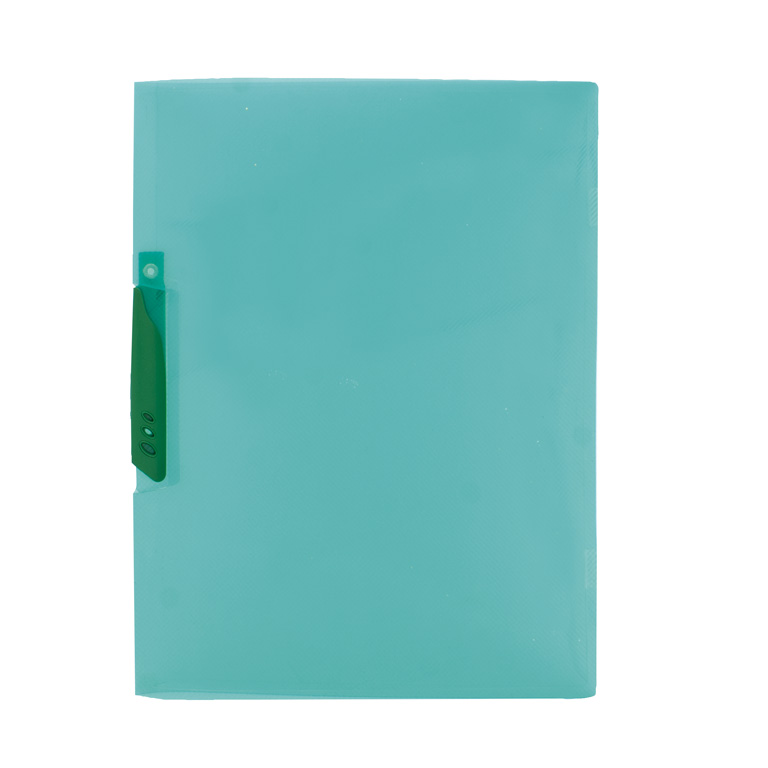 CARPETA DOSSIER PINZA PLÁSTICO PLUS OFFICE A4 240X310 MM CAPACIDAD 30 HOJAS COLOR VERDE