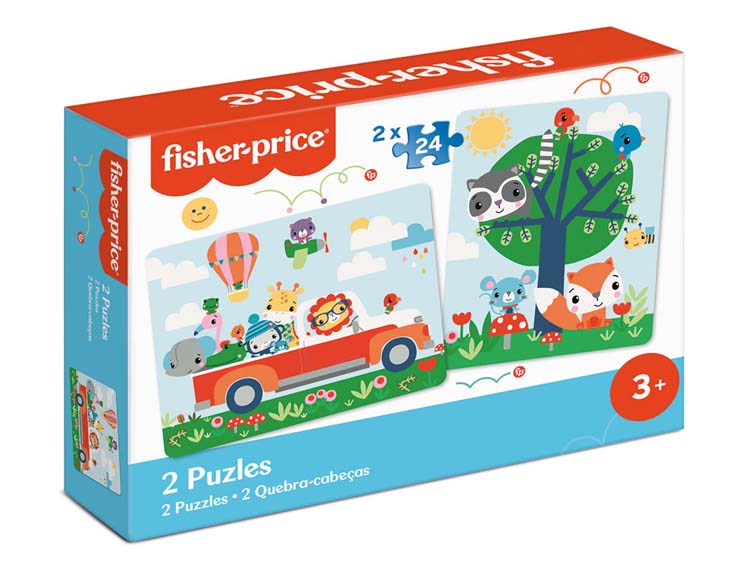 PUZLES 2X24 PIEZAS FISHER-PRICE CAYRO