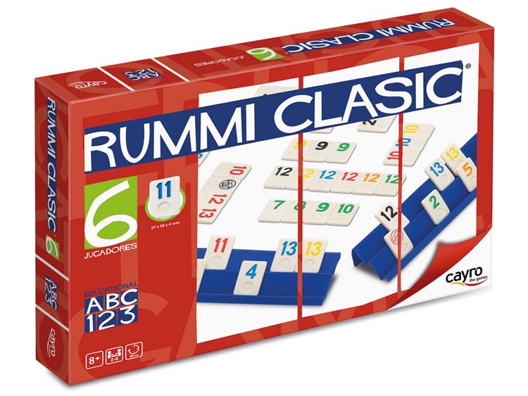 JUEGO RUMMI CLASIC 6 JUGADORES GRANDE CAYRO