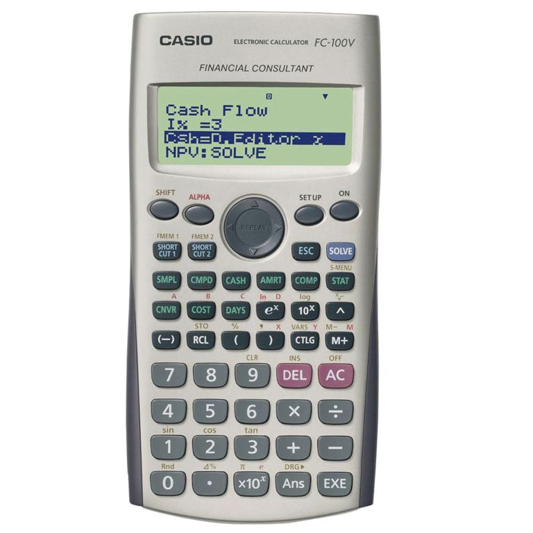 CALCULADORA CIENTÍFICA CASIO FINANCIERA FC-100V