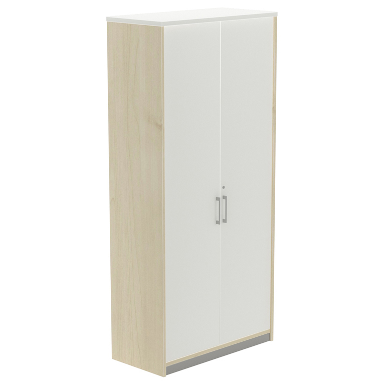 ARMARIO ALTO CON PUERTAS ROCADA DE MELAMINA 1950X450X900 MM HAYA/BLANCO
