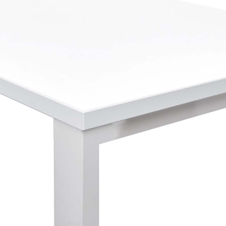 MESA ROCADA LÍNEA TOTAL 180X80CM COLOR BLANCO BLANCO
