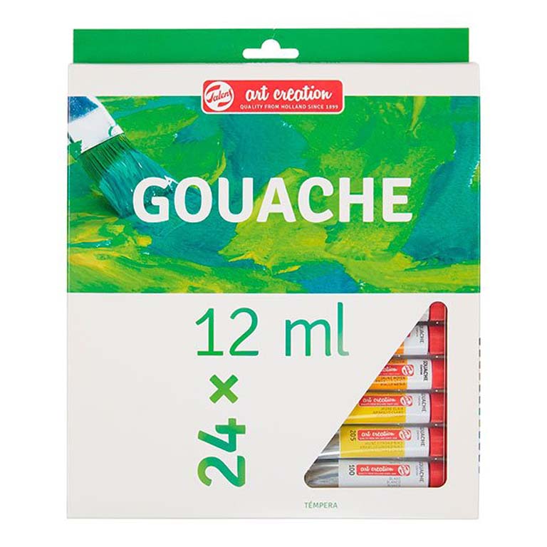 TEMPERA TALENS 12ML COLORES SURTIDOS 24 UNIDADES