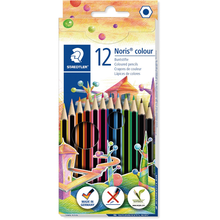 LAPICERO DE COLORES STAEDTLER NORIS COLOUR 185 12 COLORES
