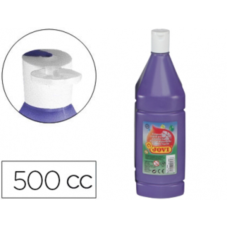 TEMPERA LIQUIDA JOVI BOTE 500 ML COLOR VIOLETA