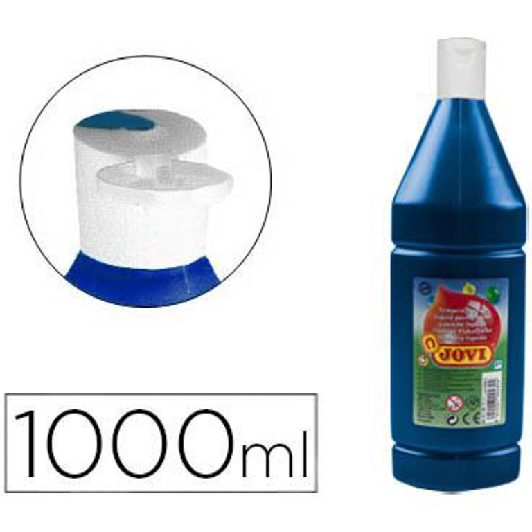 TEMPERA LIQUIDA JOVI BOTE 500 ML COLOR AZUL ULTRAMAR