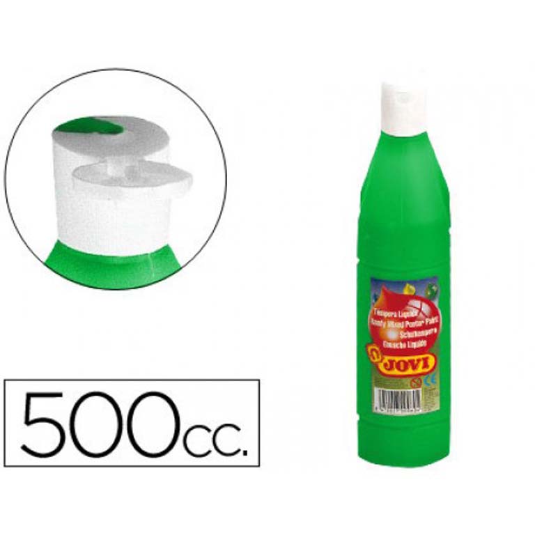 TEMPERA LIQUIDA JOVI BOTE 500ML COLOR VERDE MEDIO