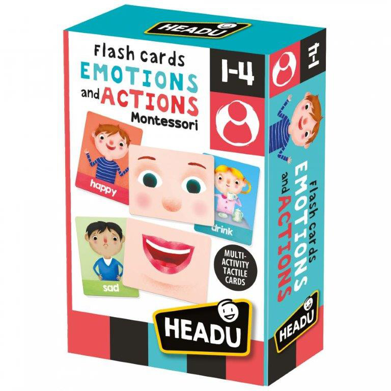 JUEGO EDUCATIVO HEADU EMOCIONES Y ACCIONES MONTESSORI