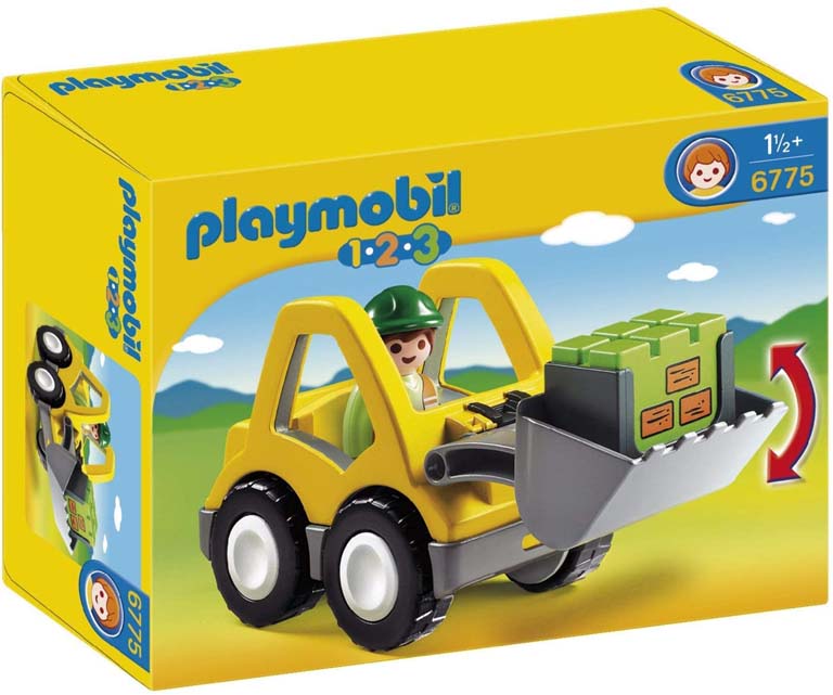 PLAYMOBIL 1.2.3 PALA EXCAVADORA