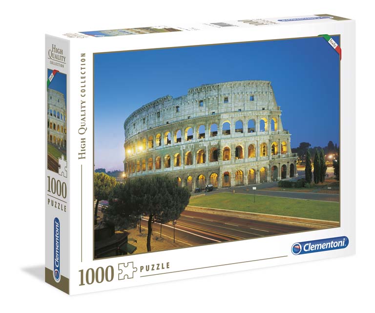 PUZZLE 1000 PIEZAS CLEMENTONI  ROMA - COLISEUM