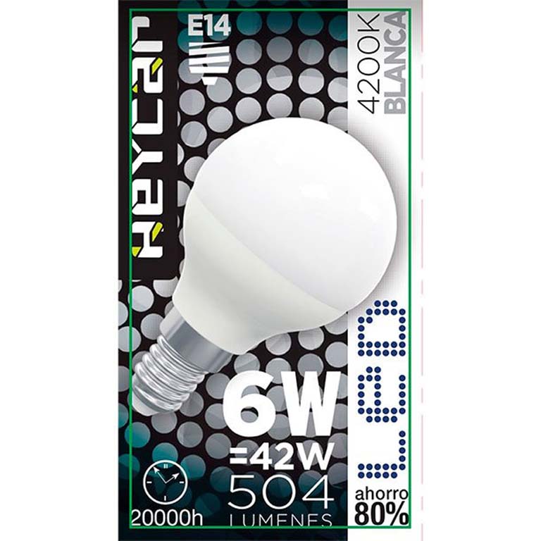 BOMBILLA LED CLASIC E14 6W 470LUM COLOR BLANCO
