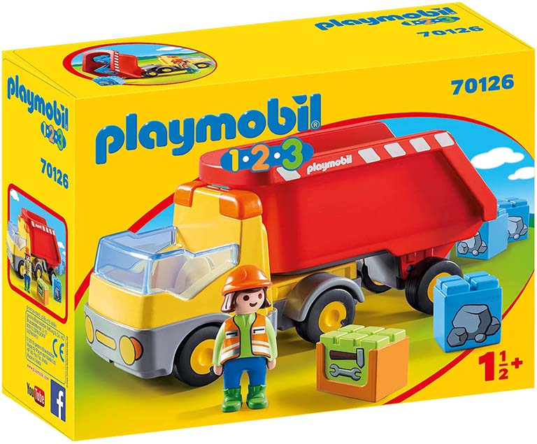 PLAYMOBIL 1.2.3 DUMP TRUCK CAMION VOLQUETE